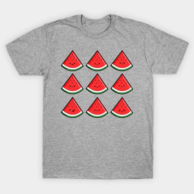 Watermelon emoji T-Shirt by Braeprint